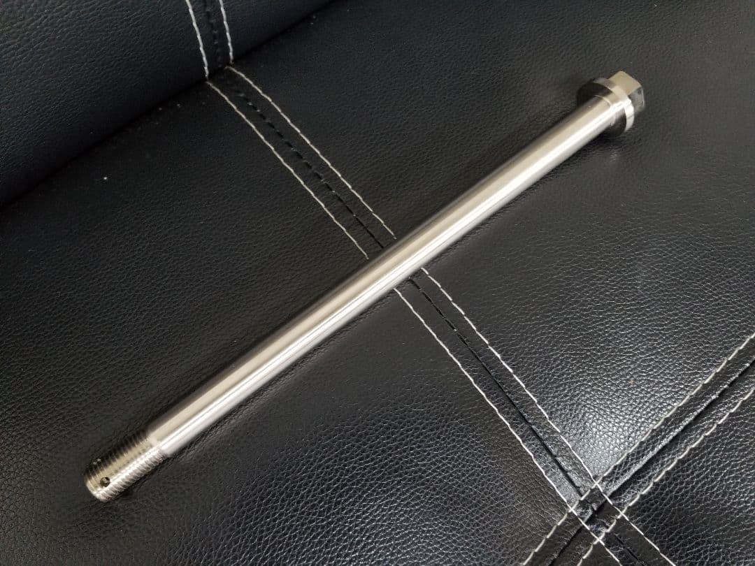 クロモリ製 フロント アクスルシャフト Ninja250/ABS 2008～17