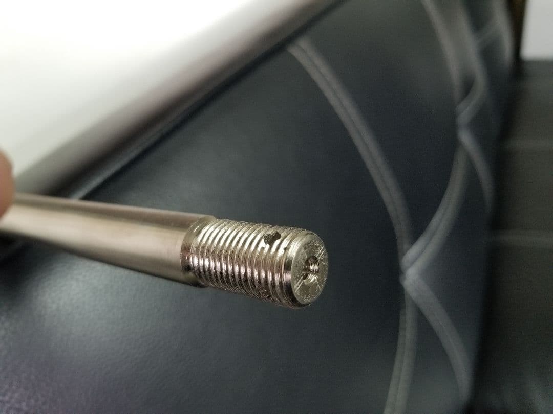 クロモリ製 フロント アクスルシャフト Ninja250/ABS 2008～17