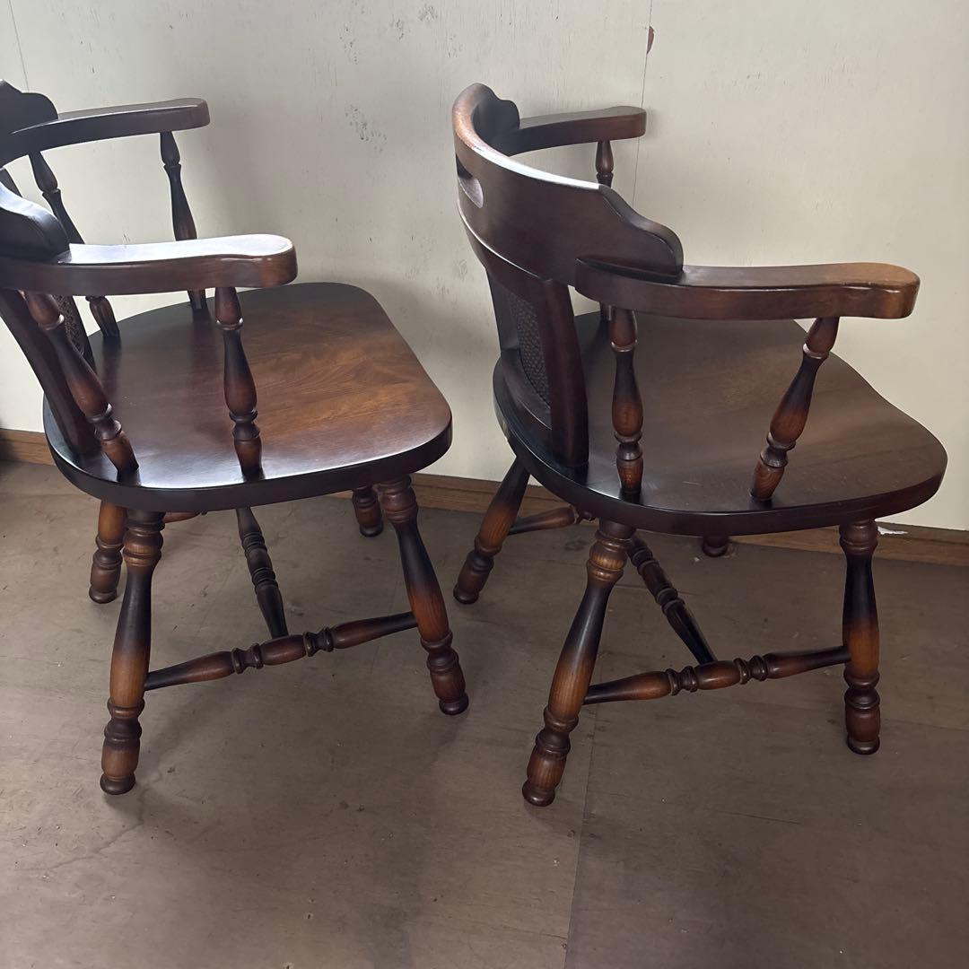 キツツキ　飛騨産業　ウィンザーチェア　右側　美品寄り　最安値