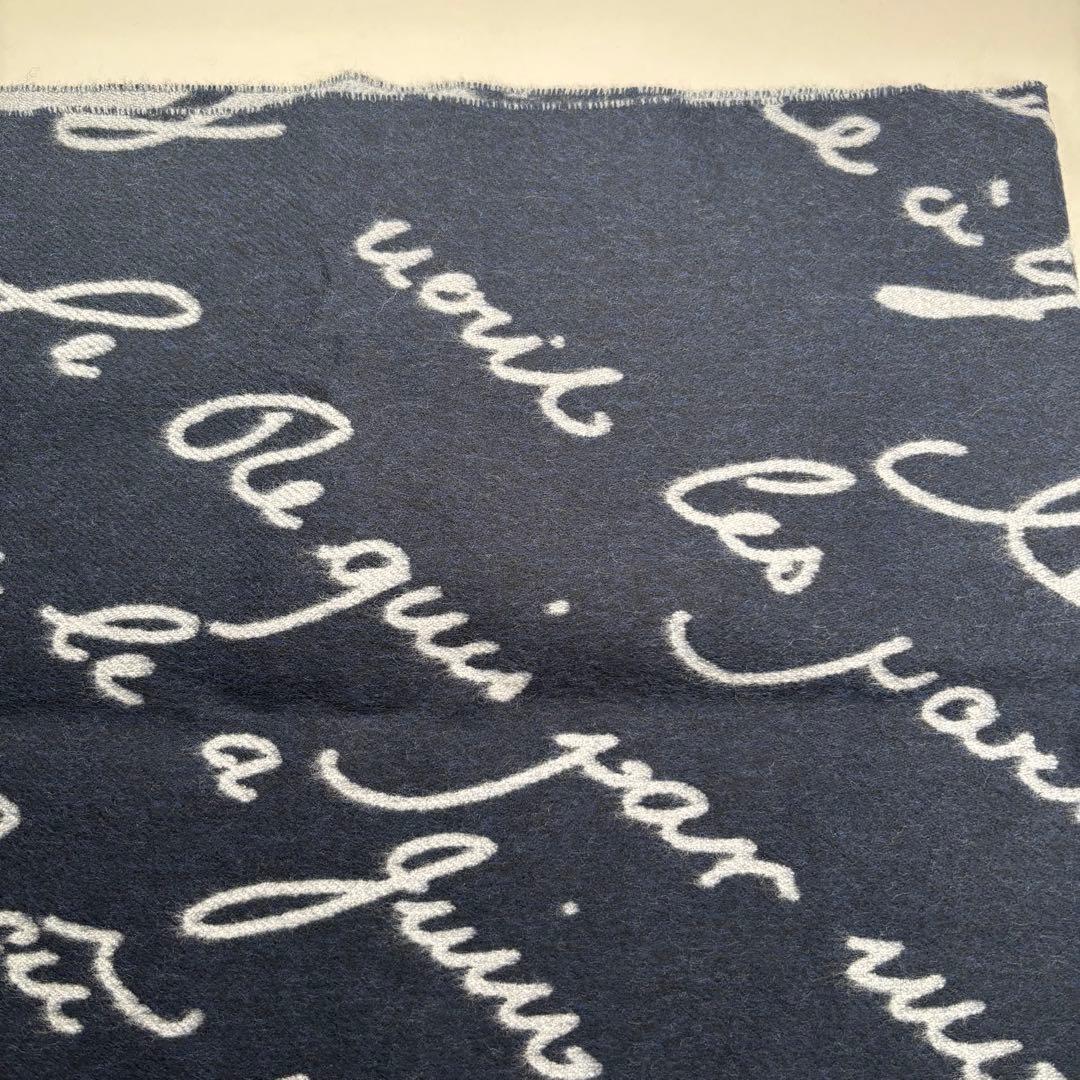 【新品／ギフトに最適】ベルルッティ　カリグラフィ ウール マフラー