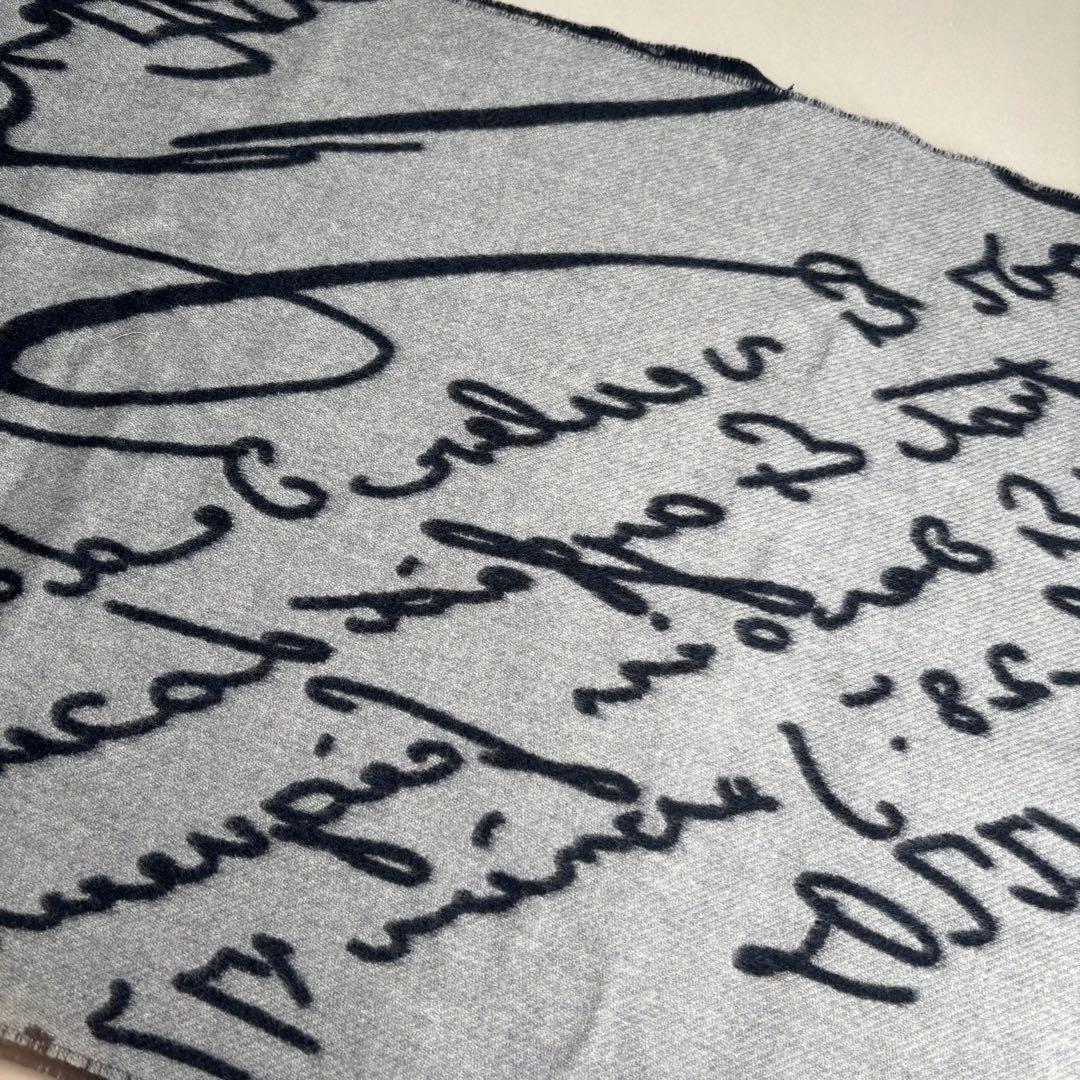 【新品／ギフトに最適】ベルルッティ　カリグラフィ ウール マフラー