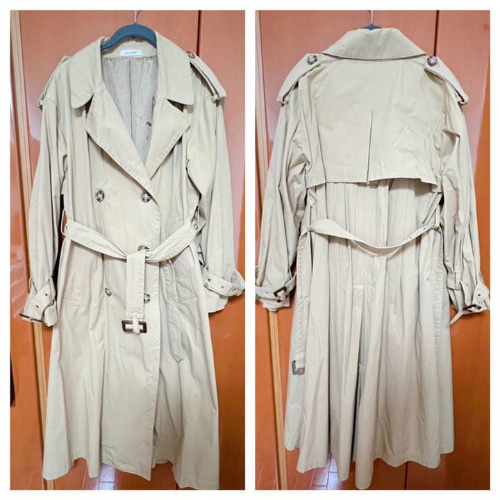 regleam リグリーム ボリュームトレンチコート ベージュ ロング フレア