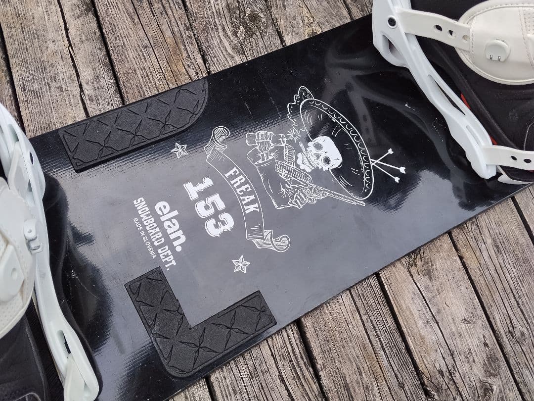 スノーボード3点セット スカル ELAN 153 LINK BOAブーツ 255