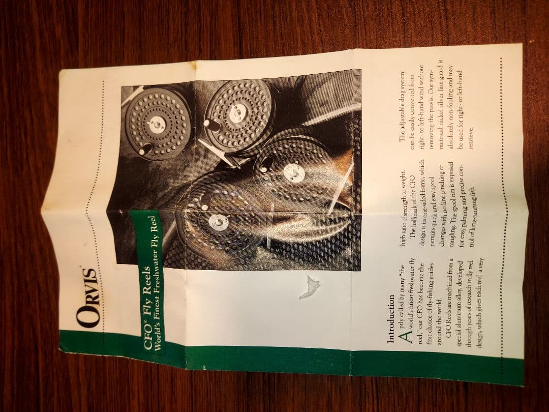 ORVIS CFO III フライリール新品未使用　ケース　説明書付き