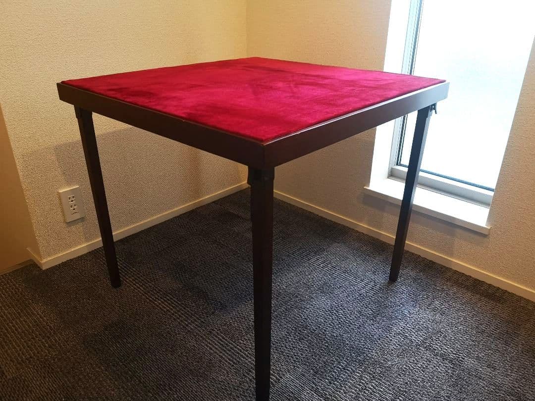 【英国ヴィンテージ カード ポーカーテーブル 折りたたみ式 状態良好 75cm】