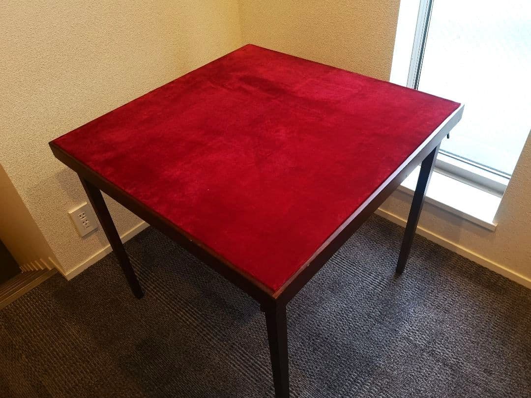 【英国ヴィンテージ カード ポーカーテーブル 折りたたみ式 状態良好 75cm】
