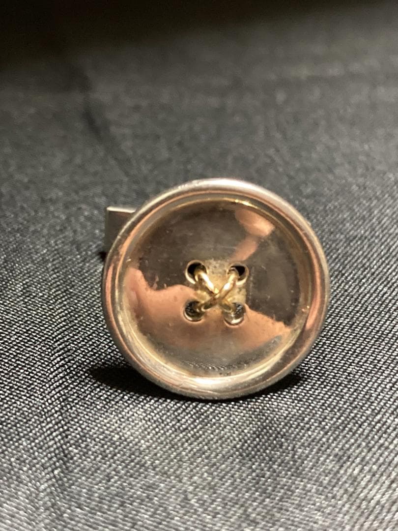 美品 ティファニー カフス ボタン モチーフ コンビ 925 750 18K