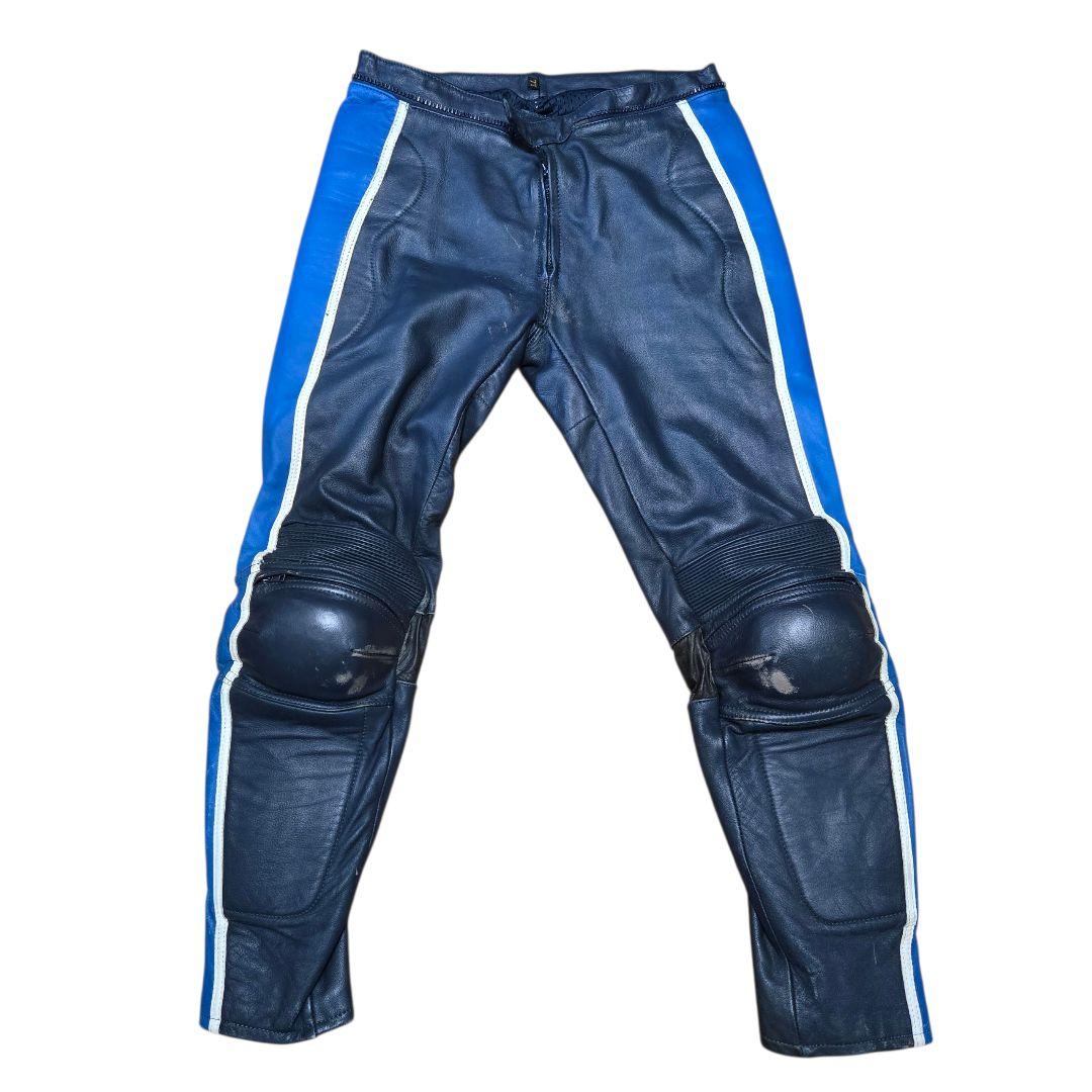 希少Lサイズ MOTOPLUS レーシングジャケット&パンツ レザーセットアップ