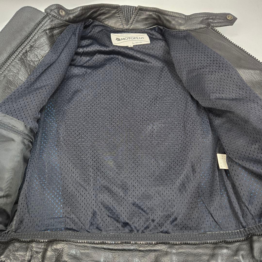 希少Lサイズ MOTOPLUS レーシングジャケット&パンツ レザーセットアップ