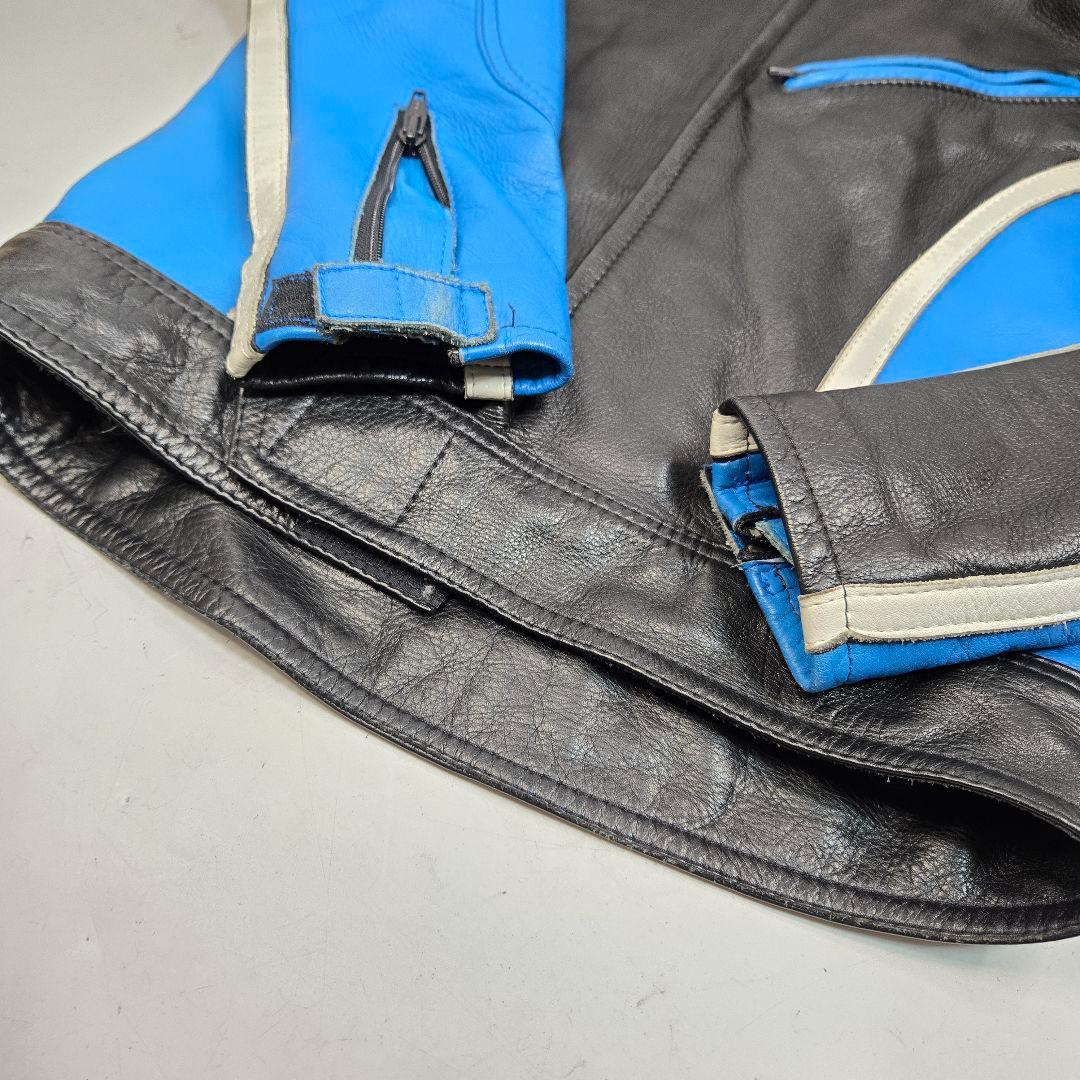 希少Lサイズ MOTOPLUS レーシングジャケット&パンツ レザーセットアップ