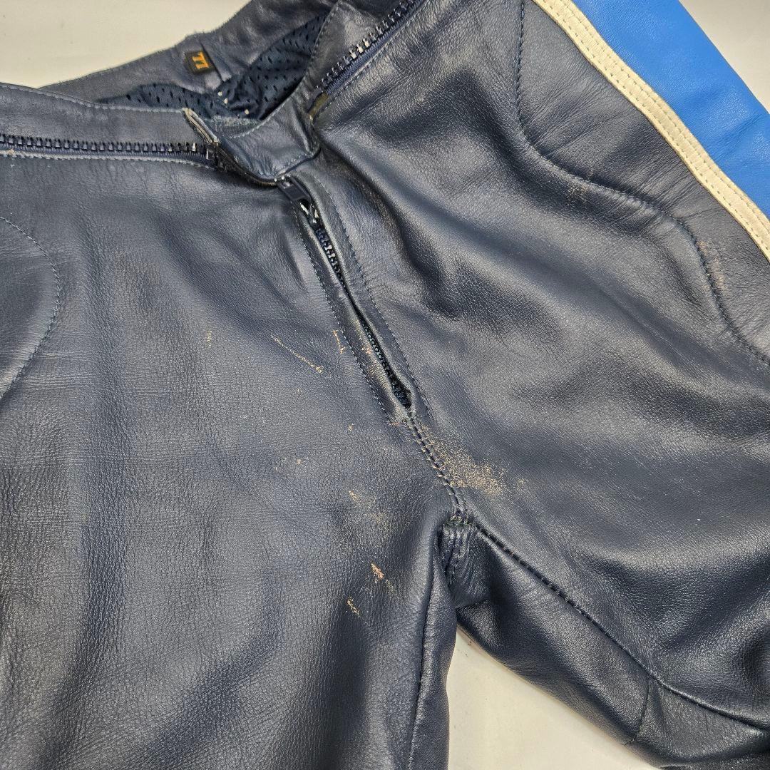 希少Lサイズ MOTOPLUS レーシングジャケット&パンツ レザーセットアップ