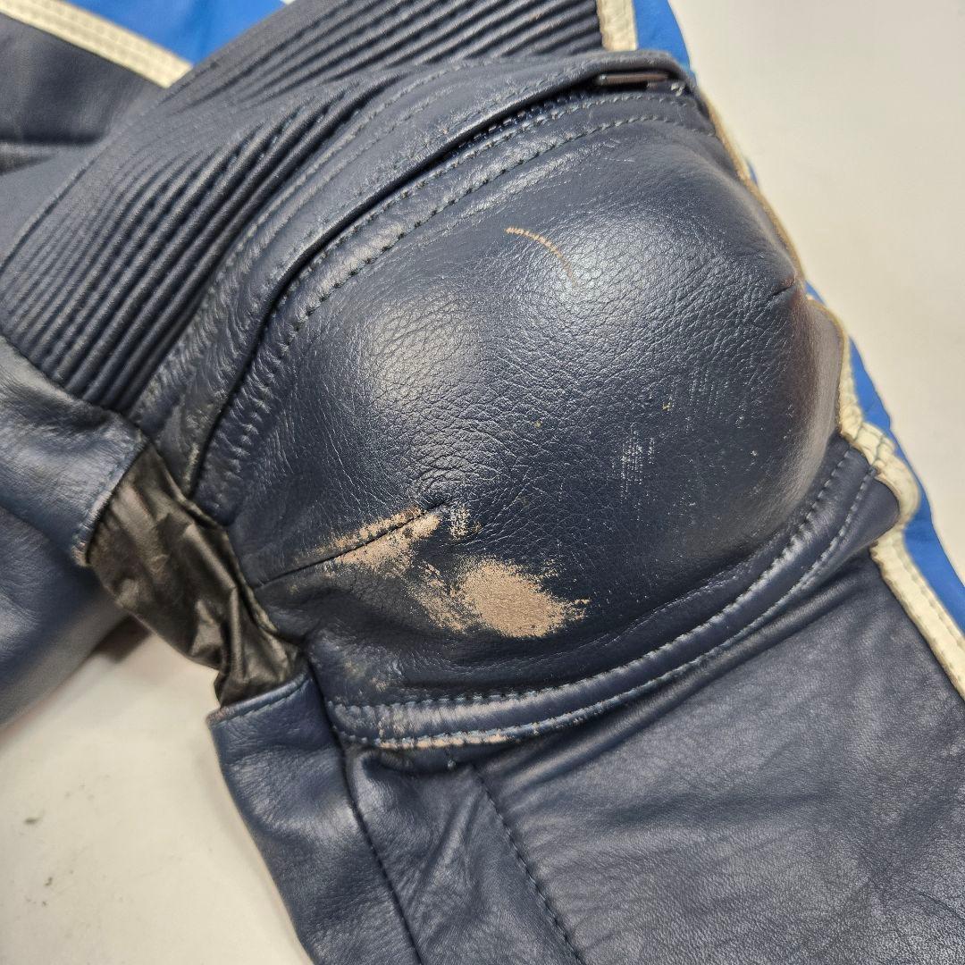 希少Lサイズ MOTOPLUS レーシングジャケット&パンツ レザーセットアップ