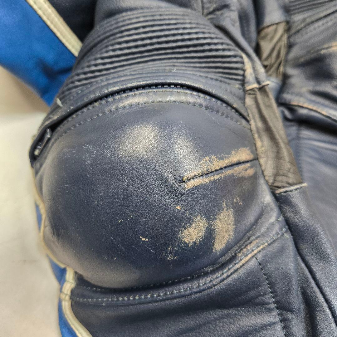 希少Lサイズ MOTOPLUS レーシングジャケット&パンツ レザーセットアップ