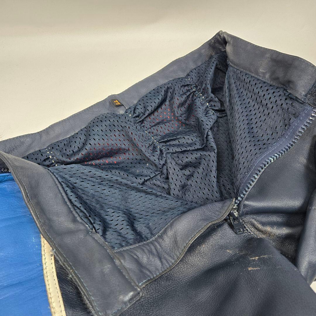 希少Lサイズ MOTOPLUS レーシングジャケット&パンツ レザーセットアップ
