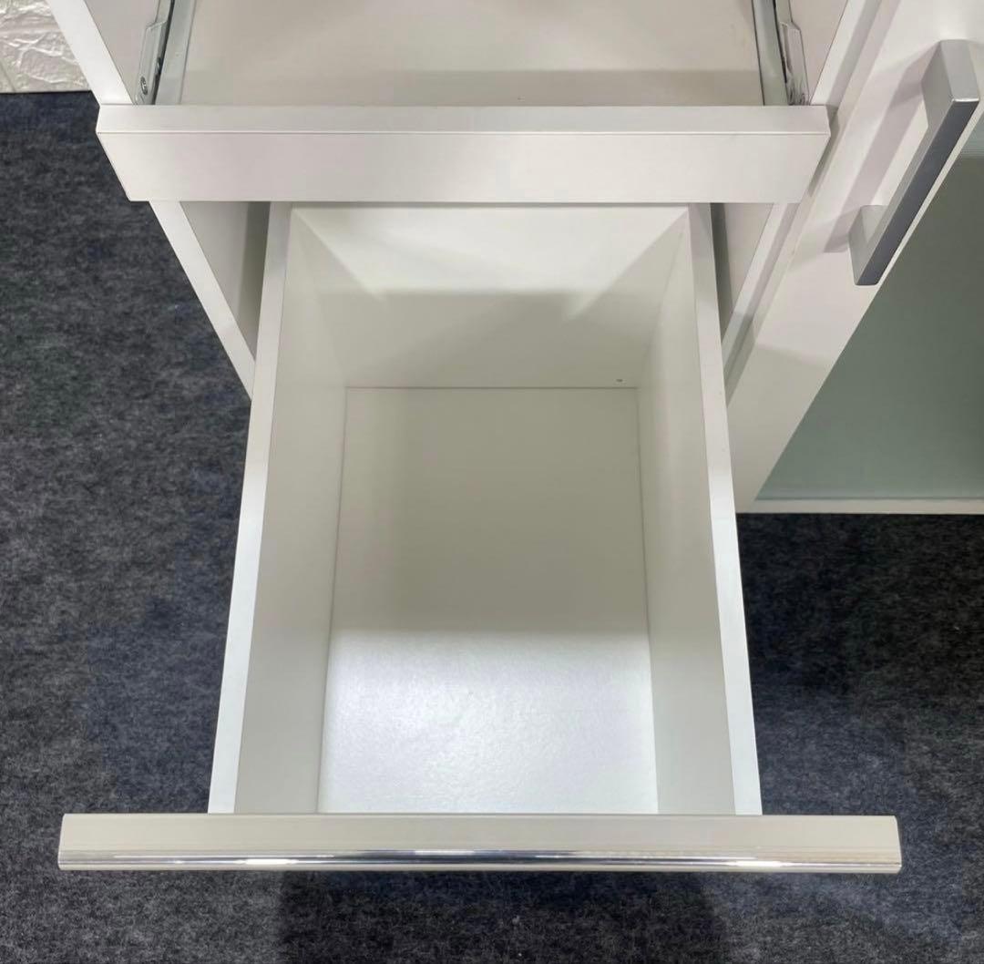 最終値下げ　ニトリ レンジ台 白 スリム 食器棚 キッチンカウンター ボード