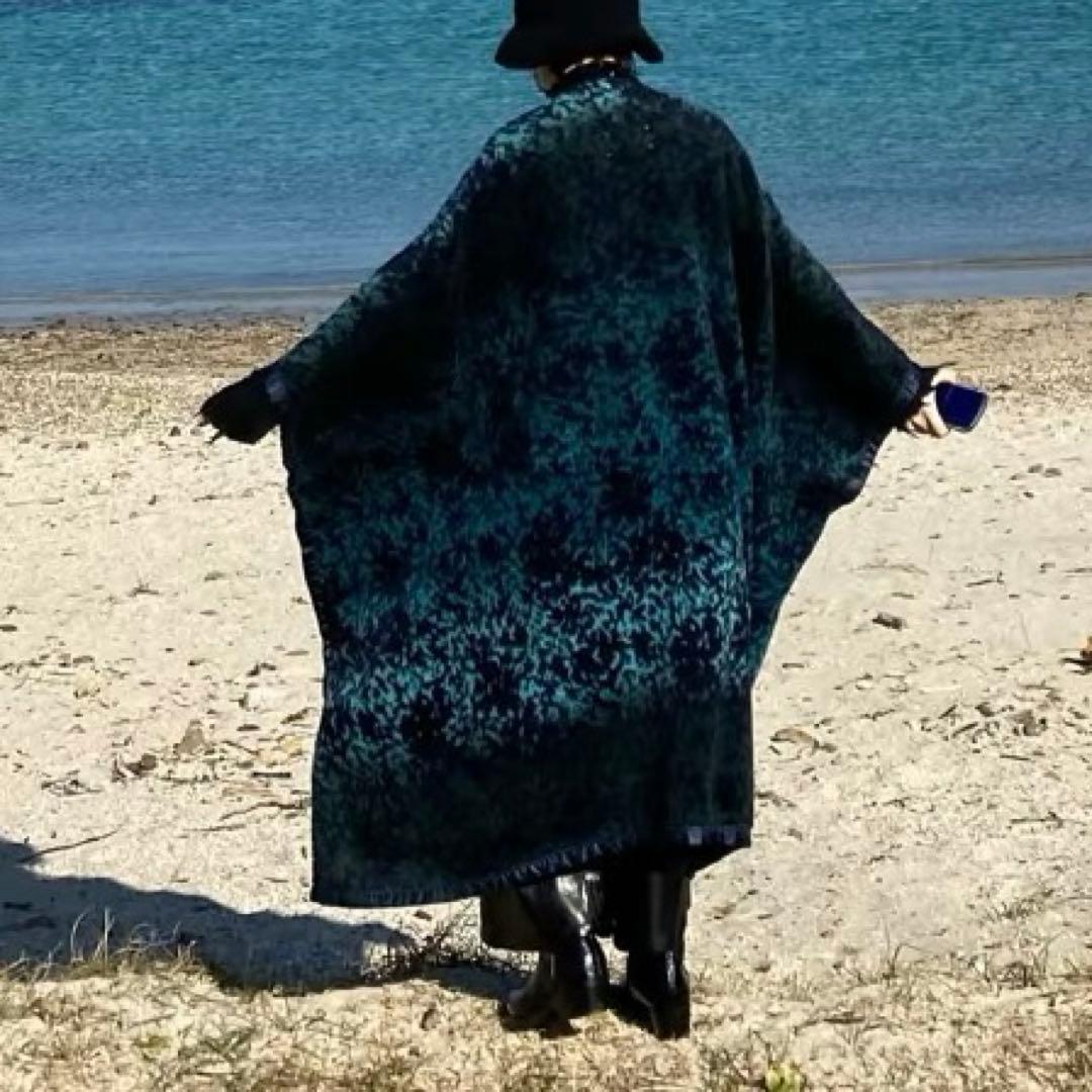 メゾンマルジェラ　レオパード　ポンチョ　ファーコート