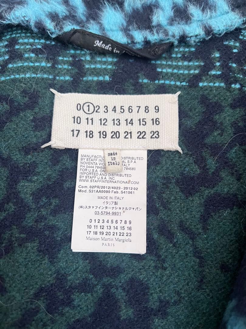 メゾンマルジェラ　レオパード　ポンチョ　ファーコート