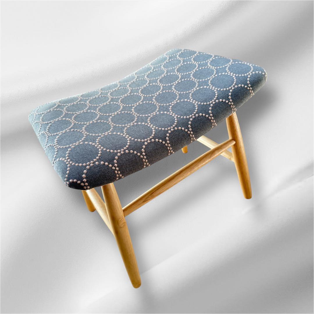 北欧スタイルmina perhonen / ミナペルホネン生地使用スツール　イス