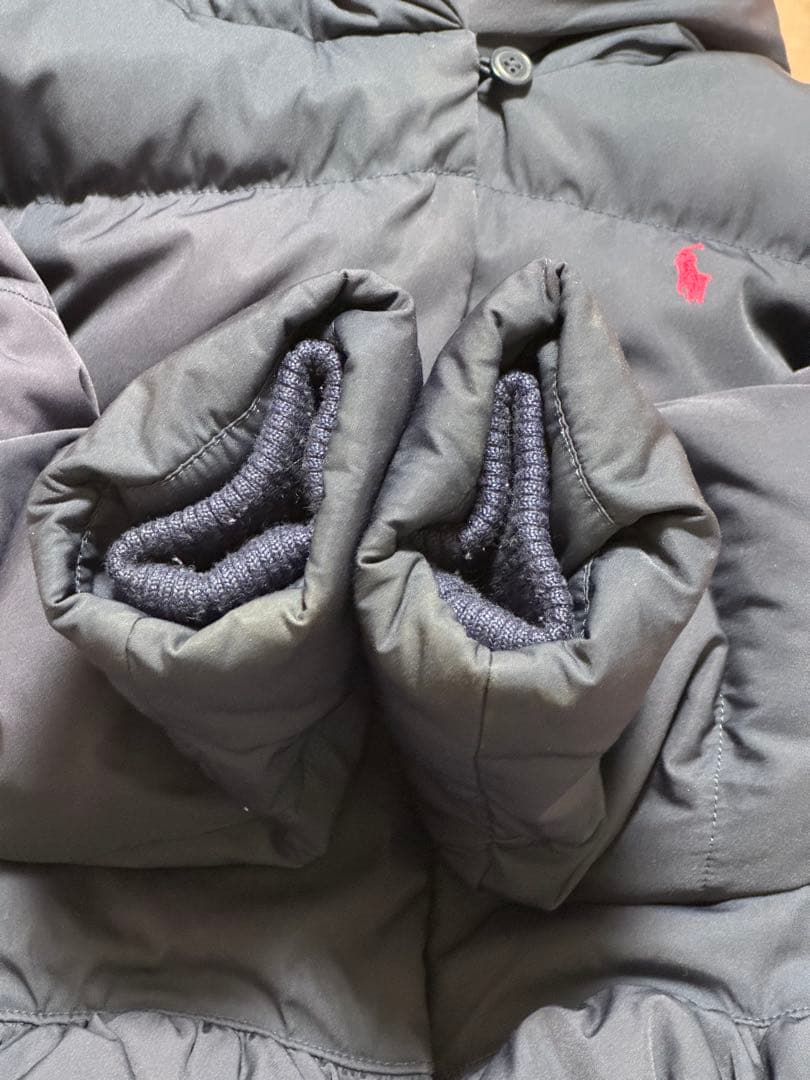 ラルフローレン　キッズ　ダウンジャケット　ネイビー、ピンク色　女の子