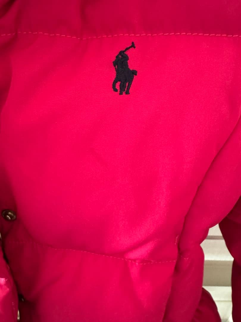 ラルフローレン　キッズ　ダウンジャケット　ネイビー、ピンク色　女の子