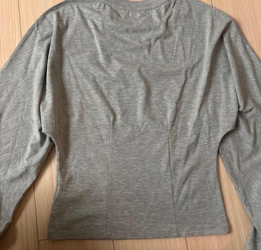 ボーダー　グレー　カットソー　glassons brandy melville