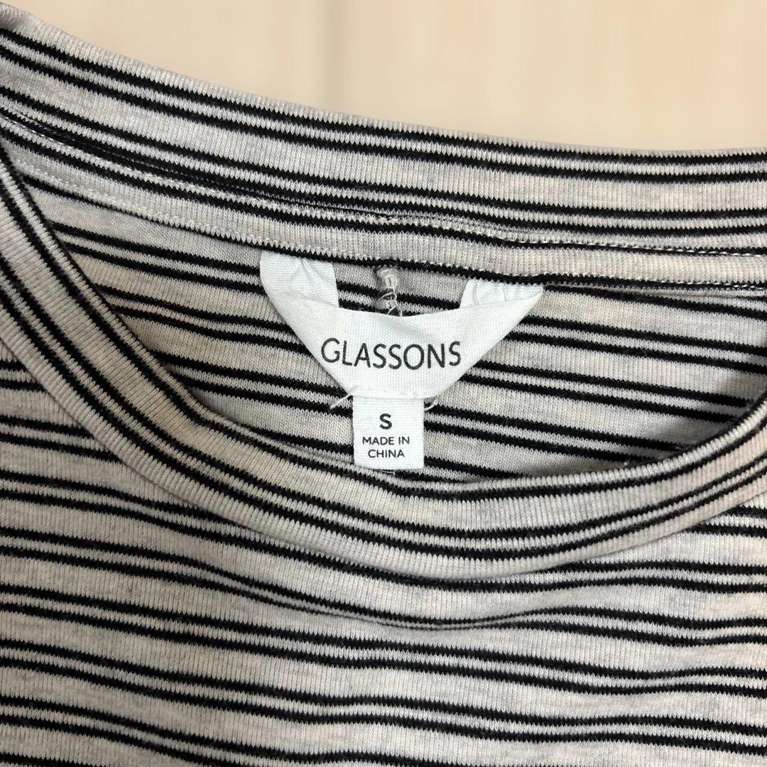 ボーダー　グレー　カットソー　glassons brandy melville