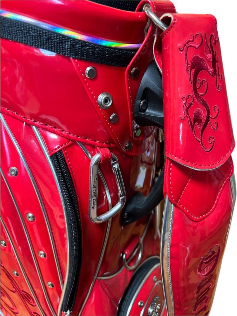 【超希少】ダンスウィズドラゴン キャディバッグ & ヘッドカバー3点 赤