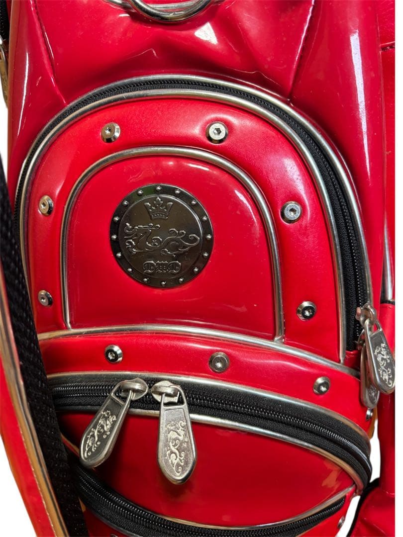 【超希少】ダンスウィズドラゴン キャディバッグ & ヘッドカバー3点 赤