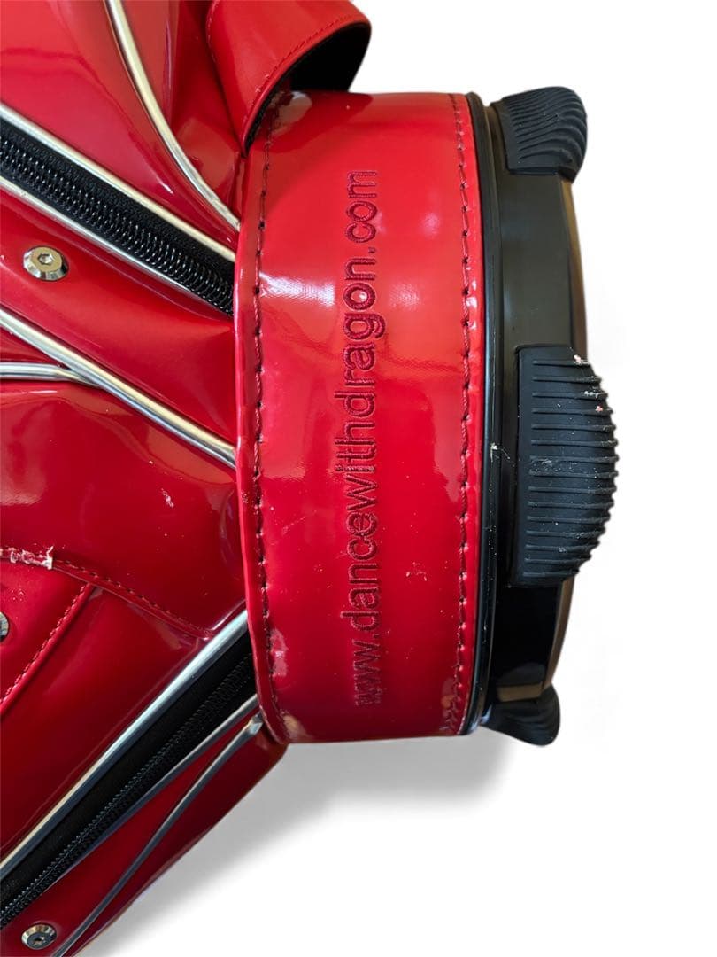 【超希少】ダンスウィズドラゴン キャディバッグ & ヘッドカバー3点 赤