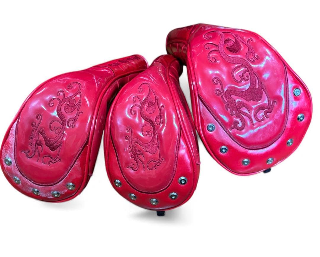 【超希少】ダンスウィズドラゴン キャディバッグ & ヘッドカバー3点 赤