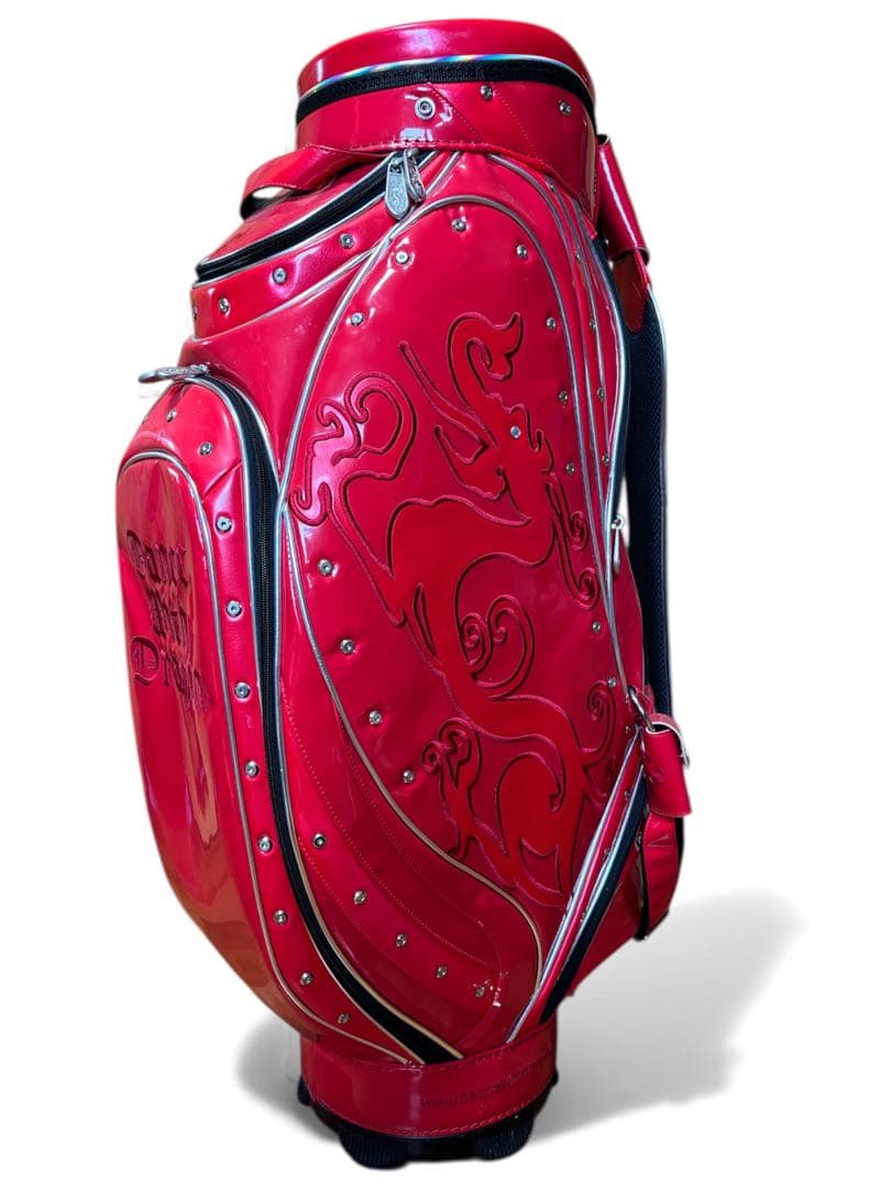 【超希少】ダンスウィズドラゴン キャディバッグ & ヘッドカバー3点 赤