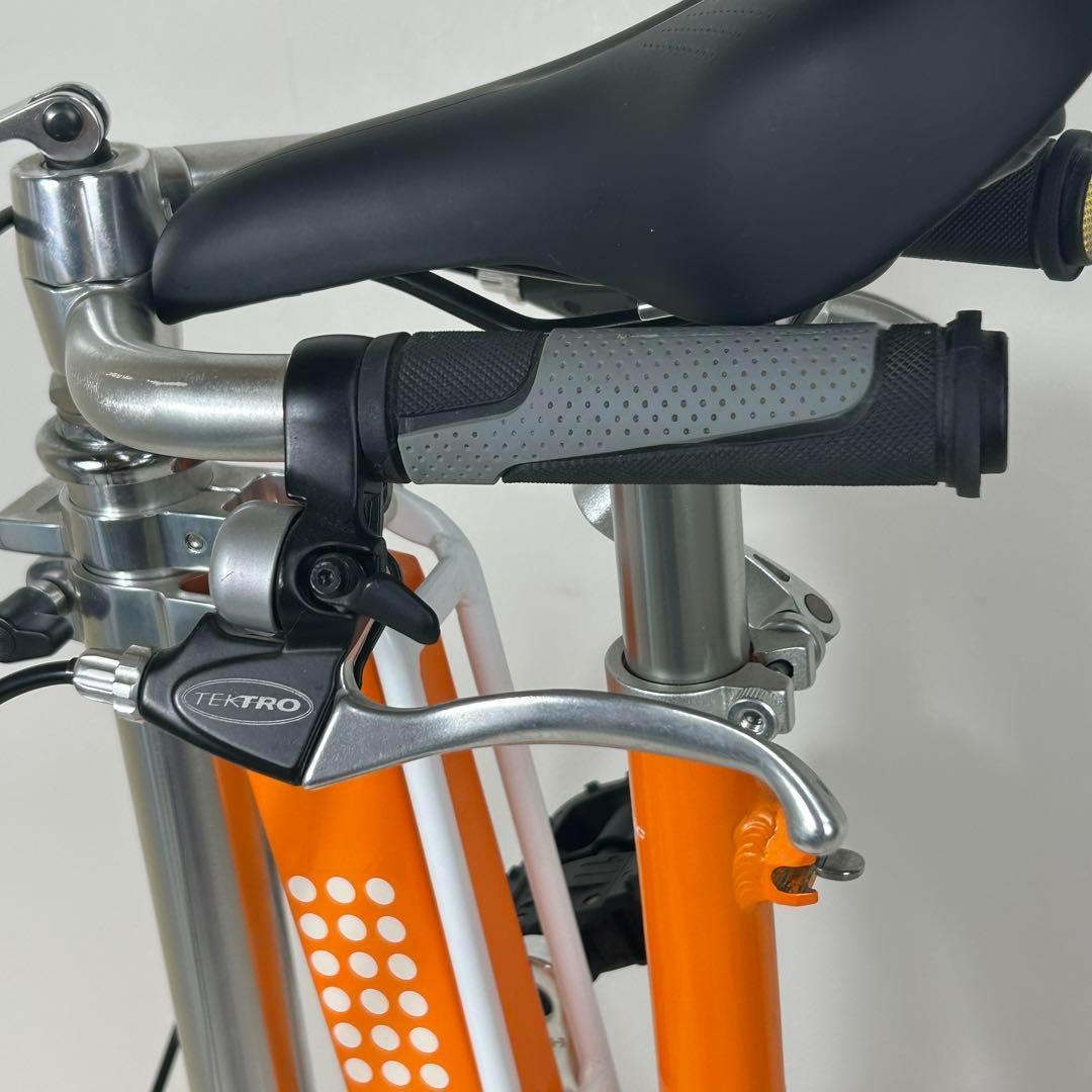 【極美品】CARRY ME　人気のオレンジ　8インチ　折り畳み自転車