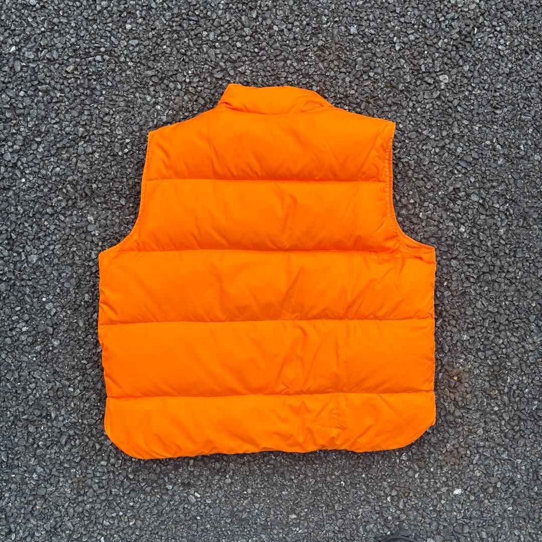 90s llbean ダウンベスト オレンジ ヴィンテージ レア 古着