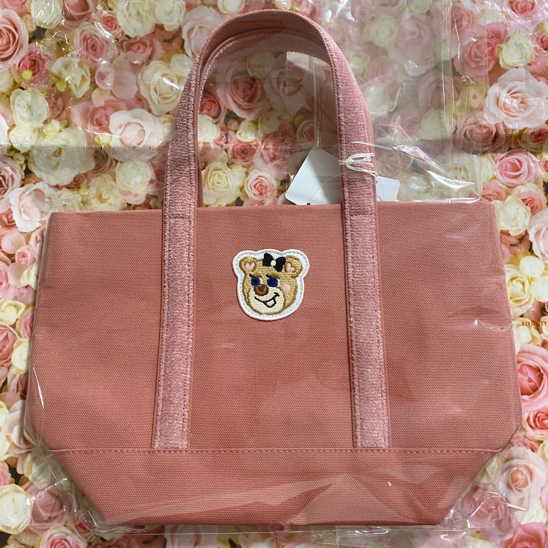 フェイラー　オールドテディガール　ワッペントートバッグ　ピンク　小　新品