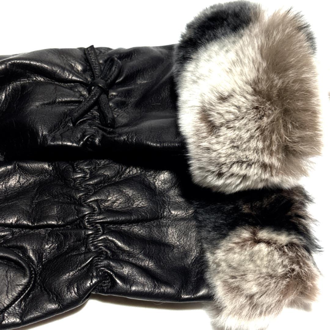 セルモネータ レザーグローブ Sermoneta gloves カシミヤ