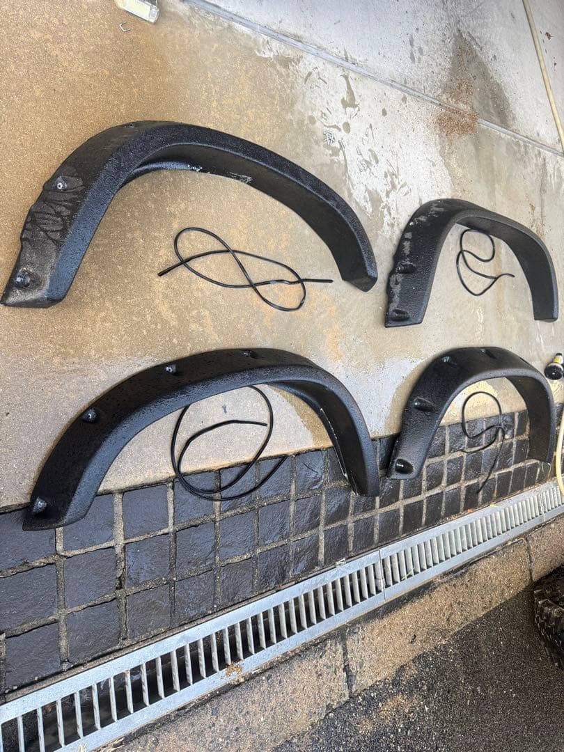 ジムニーJA11.12.22用　オーバーフェンダー　ラプター塗装　中古