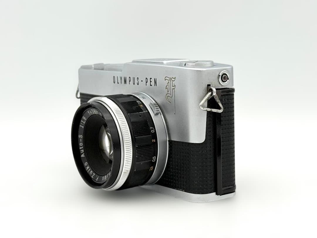【完動品】OLYMPUS PEN-F 花文字 + 標準レンズ ハーフカメラ