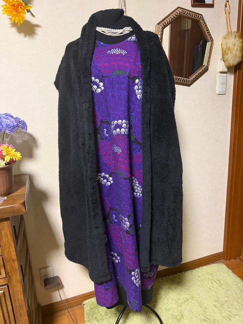 ソウソウ　貫頭衣　ワンピース　けんらん　夜紫？