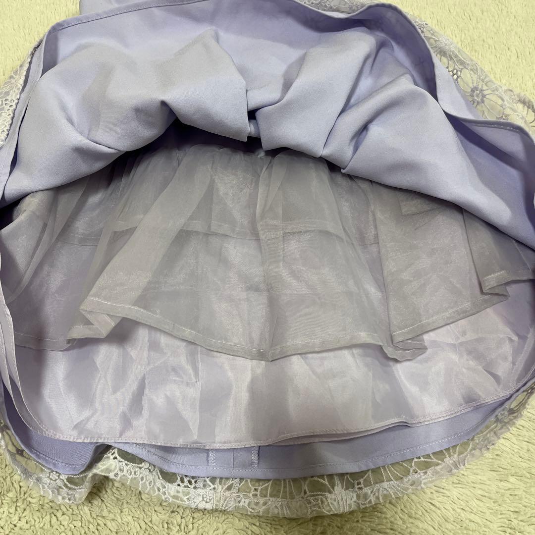 プティマイン ワンピース シューズセット 入学式　卒園式　発表会　120 紫