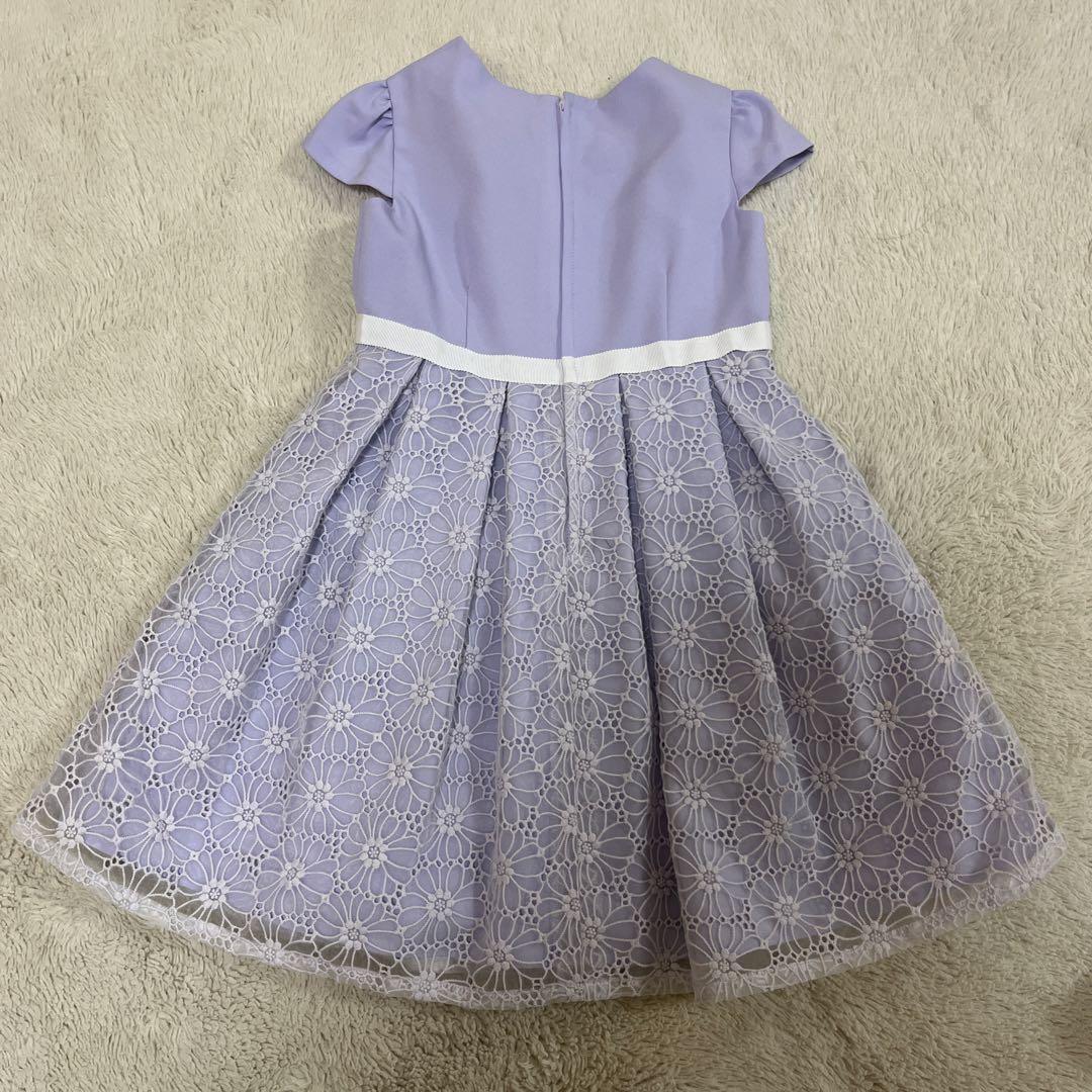 プティマイン ワンピース シューズセット 入学式　卒園式　発表会　120 紫