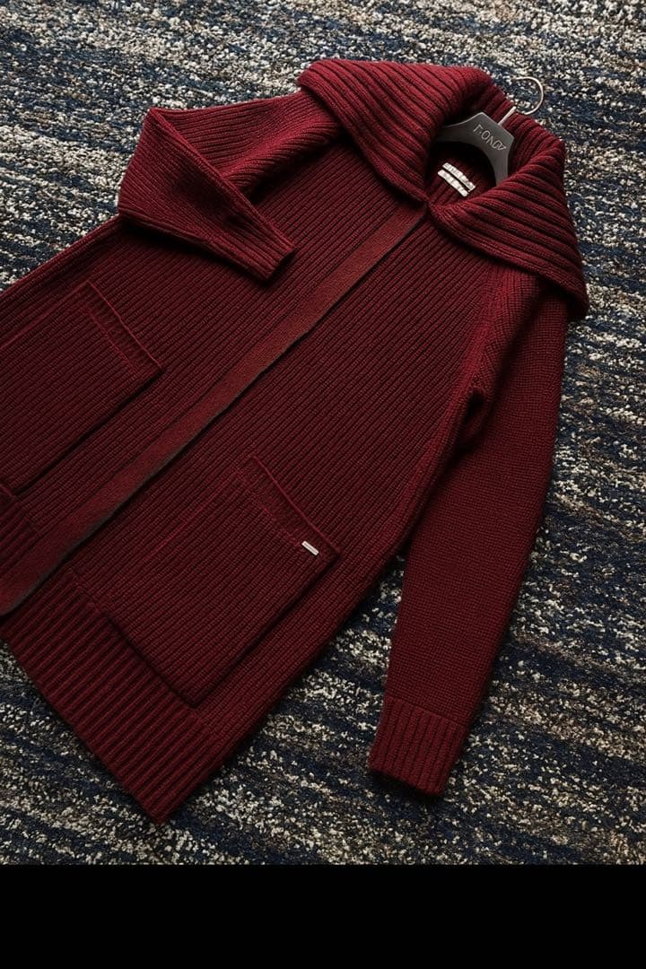 FOXEY ウールカシミヤニットコート