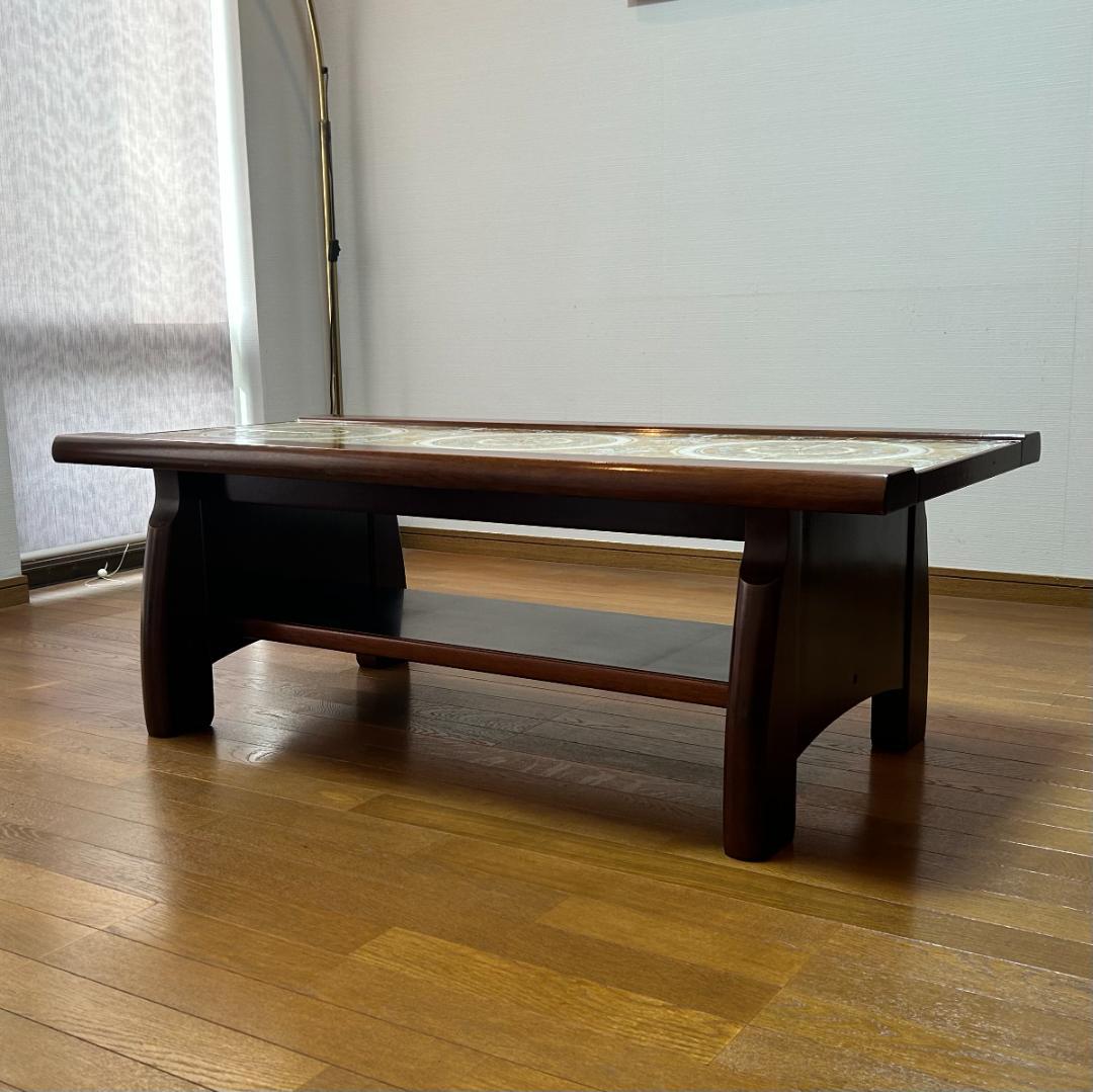 天然木 イタリアンタイル センターテーブル