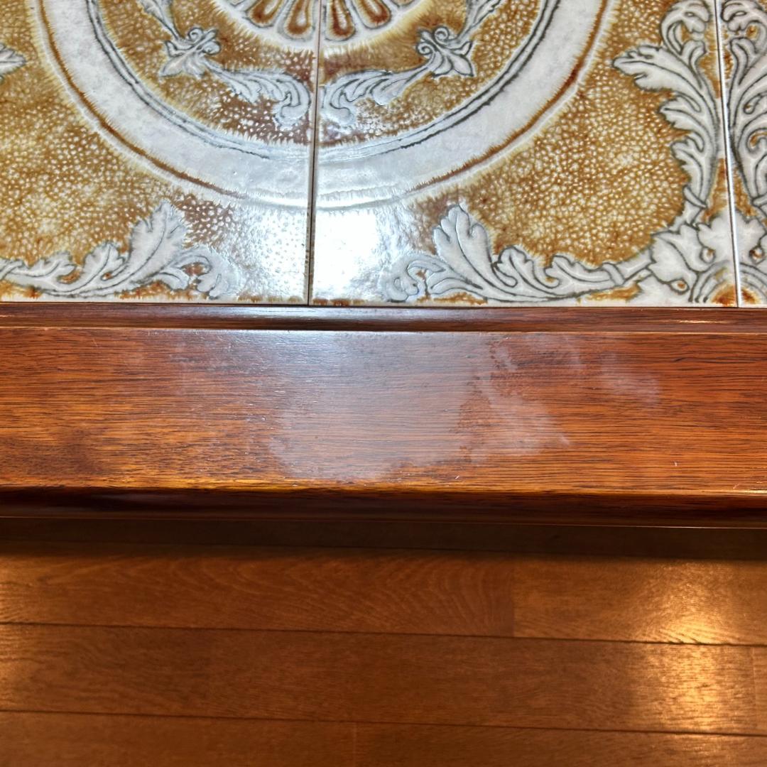 天然木 イタリアンタイル センターテーブル