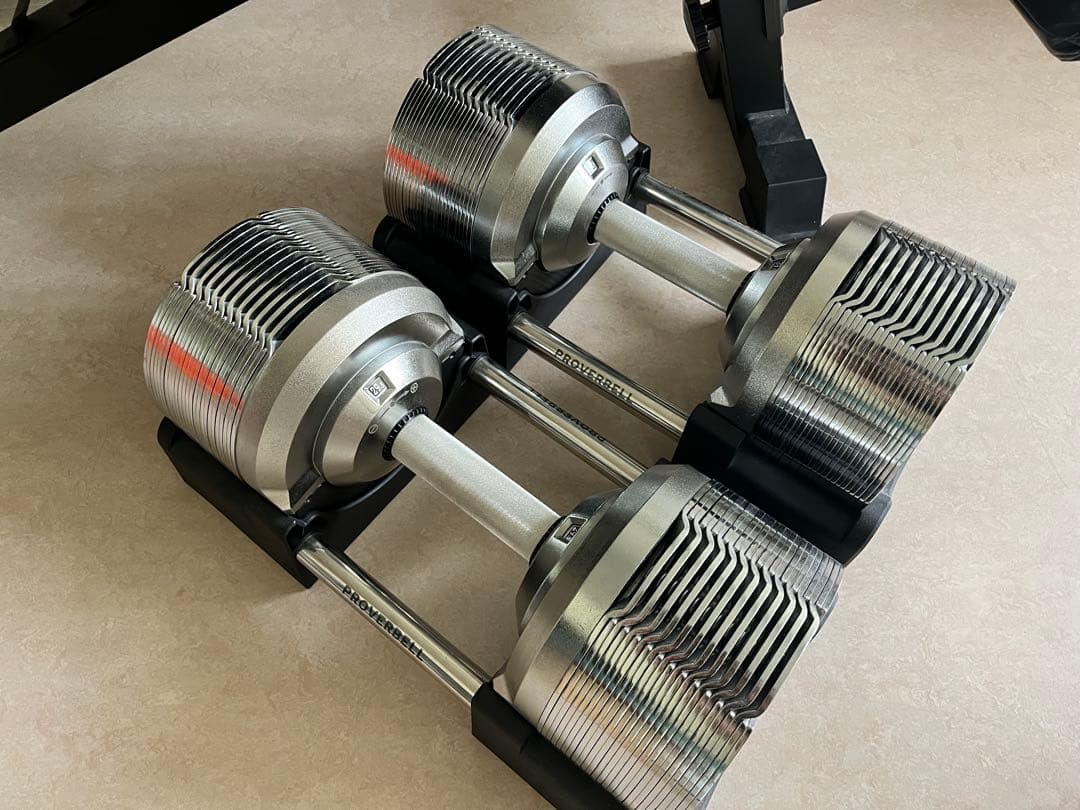 ダンベル41.5kg×2個とベンチ