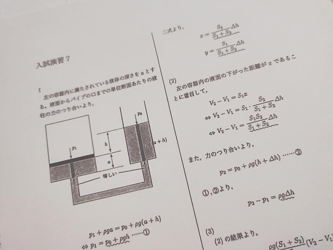 鉄緑会の大阪校高3物理入試演習問題解説フルセット　上位クラス　駿台　河合塾　東進