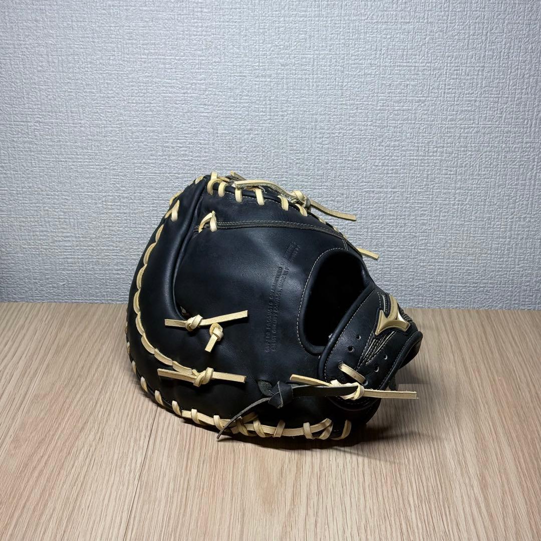 mizuno global elite 軟式ファーストミット 小指2本 クロス締