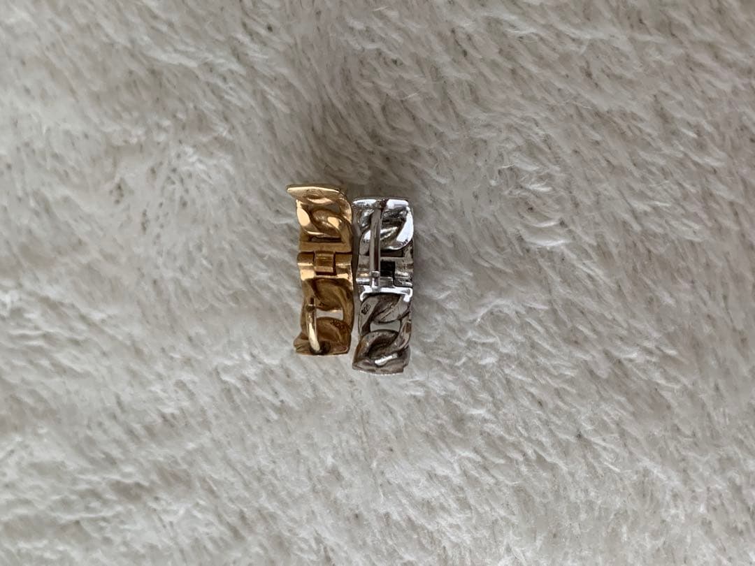 アヴァランチ　マイアミリング　シルバー ゴールド フープピアス　925 k10