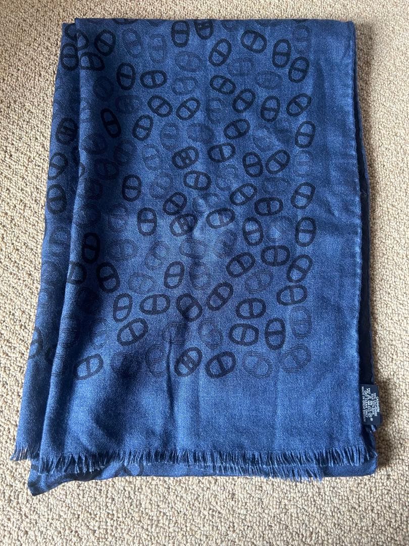 HERMES マフラー　ストール　カシミヤ　さシルク