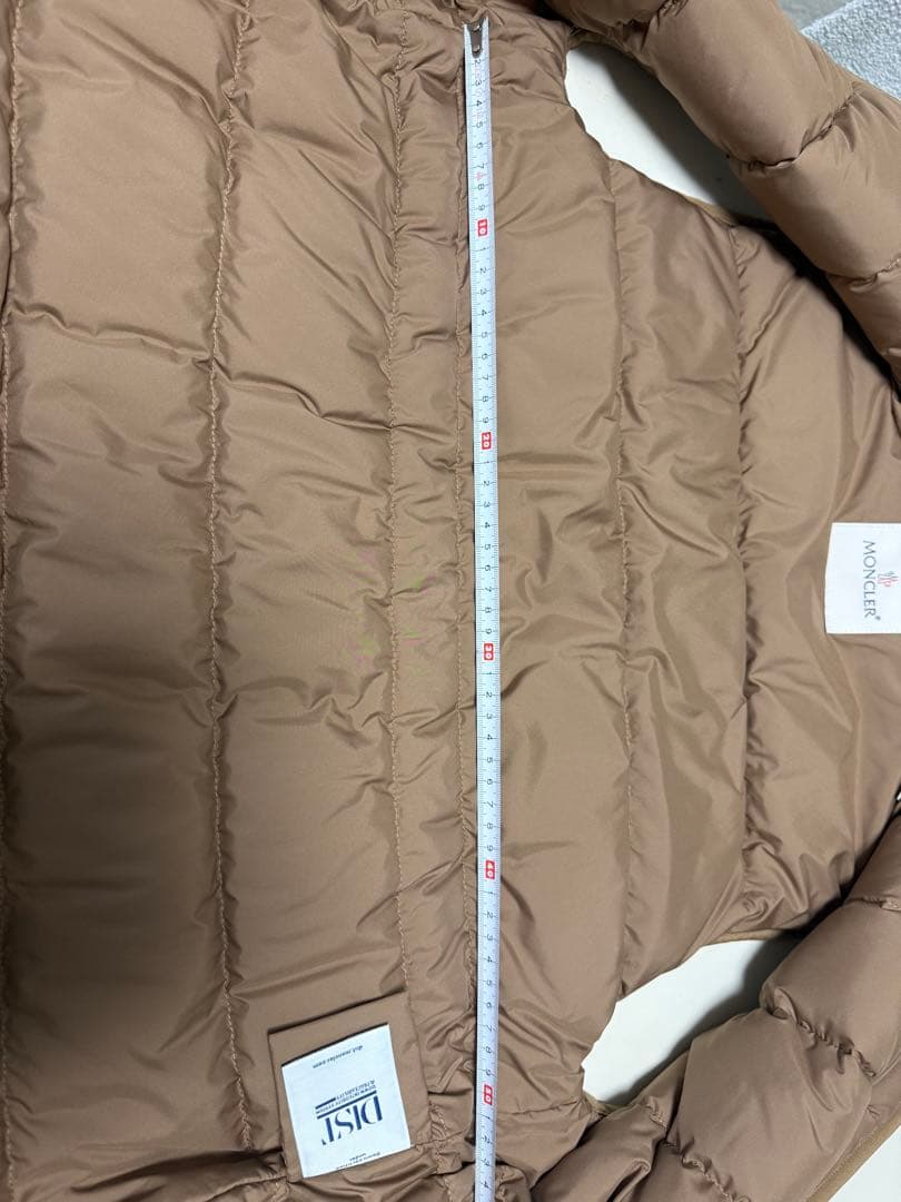 MONCLERブラウン フリース ダウンベスト1未使用