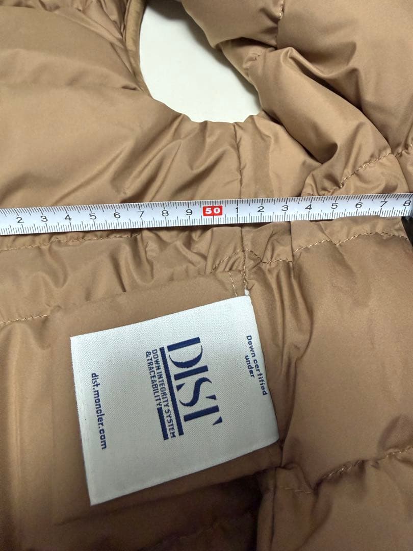 MONCLERブラウン フリース ダウンベスト1未使用